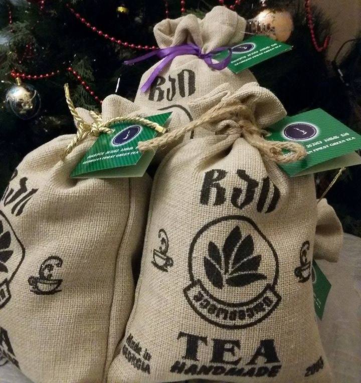 მწვანე ჩაი გრეხილი სასაჩუქრე ტომსიკა 200 გრ